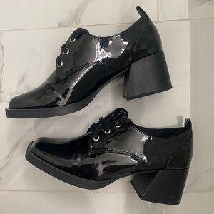 Vintage Loafers Chunky Heel